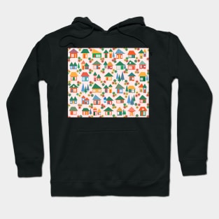 The whole town - tiny little houses and pine trees Hoodie